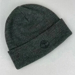 TIMBERLAND Unisex One Size Grey Knit Beanie Fold Over Outdoor Gorpcore Classic